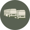 fleet of transit buses icon